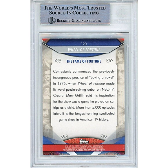 Vanna White Autographed Wheel of Fortune 2011 Topps American Pie Card Beckett - Picture 2 of 4
